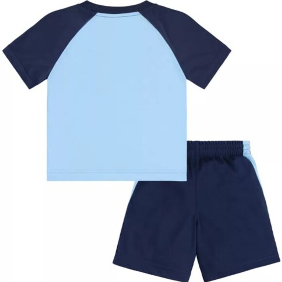 NWT Nike Baby Boy Raglan Tee & Mesh Shorts Set MSRP $36 Midnight Navy - Picture 2 of 7